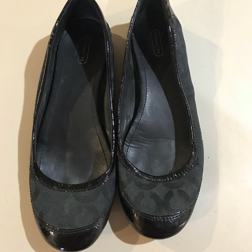 Coach, black flats